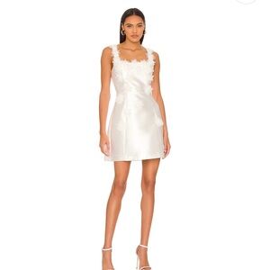 REVOLVE White Sleeveless Square Neck Slip Dress